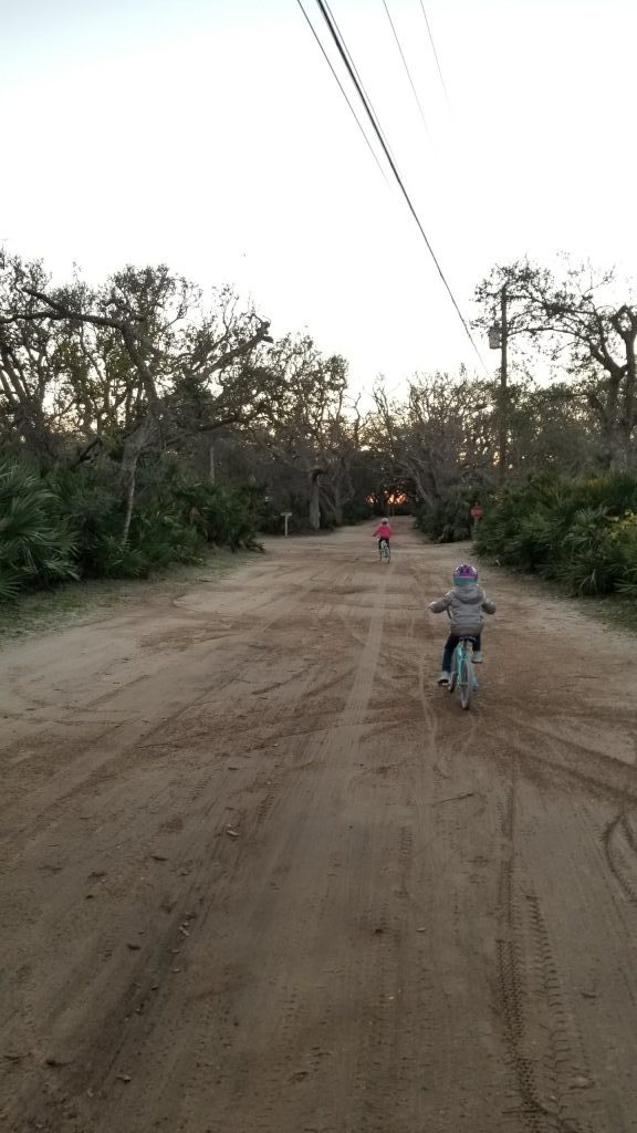 kids riding bikes